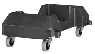 CARRELLO TRAINABILE NERO IN RESINA PER CONTENITORI SLIM JIM LT.87 PZ.1