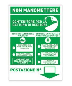 CARTELLI SEGNALATORI x PUNTI ESCA  PZ. 1