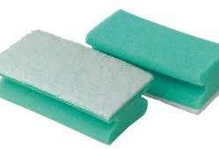ACCOPPIATO SPUGNA FIBRA BIANCA SALVADITA HCCP BLU (ct.10)   PZ.10
