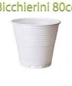 BICCHIERE CAFFE BIANCO CC.80 "rigido in PS" TIM (ct.48) PZ.100