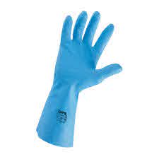 GUANTI NITRILE BLU RIUTILIZZABILE e LAVABILE x alimenti "XXL" (1 PAIO)