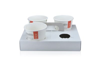PORTA BICCHIERI CAFFE IN CARTA 4 POSTI (BICC. 80CK/118CK) (ct.12) PZ.50