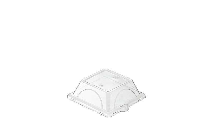 COPERCHIO PIATTO QUADRO BIANCO BIOCOMPOSTABILE CM.16X16 (CT.8) PZ.50
