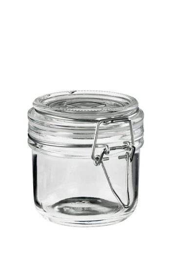 VASETTO IN VETRO C/COPERCHIO ML.200 (ct.4) PZ.12