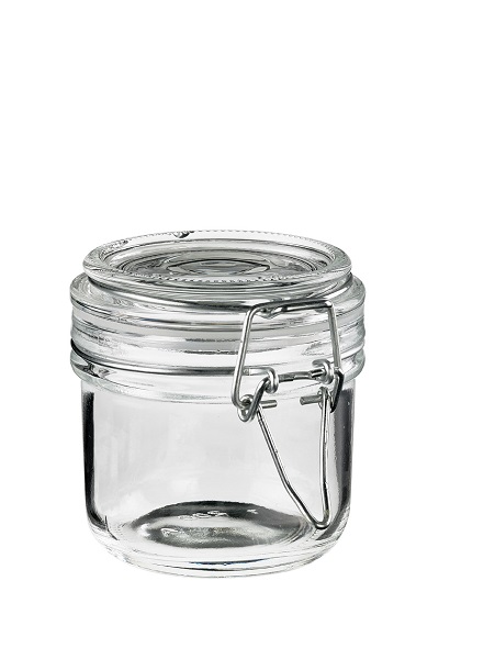 VASETTO IN VETRO C/COPERCHIO ML.200 (ct.4) PZ.12