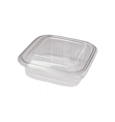 VASCHETTA QUADRATA C/COP. PET ML.1500 (230x230x60h)   PZ.50