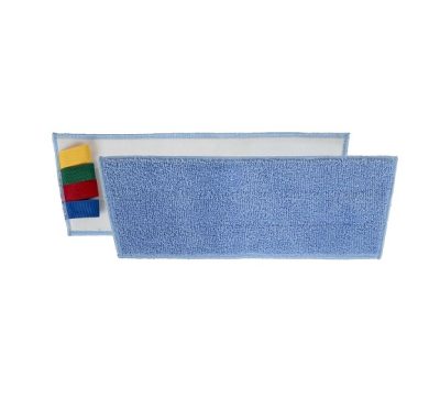 RICAMBIO PANNO A STRAPPO (x talaio a velcro) MICROFIBRA BLU CM.40 PZ.1