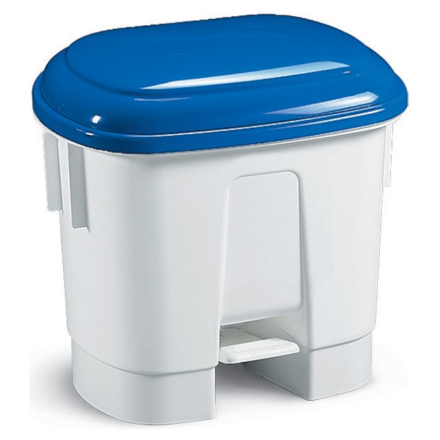 PATTUMIERA A PEDALE DERBY LT.30  H.A.C.C.P.  C/COPERCHIO BLU  PZ.1