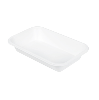 VASCHETTA ASPORTO BIANCA POLPA ML710 (2 PORZ) (cop 221.41) (ct.12) PZ.50