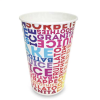 BICCHIERE IN CARTA 25M "TEXT-22" ML.250 (ct.20) PZ.100