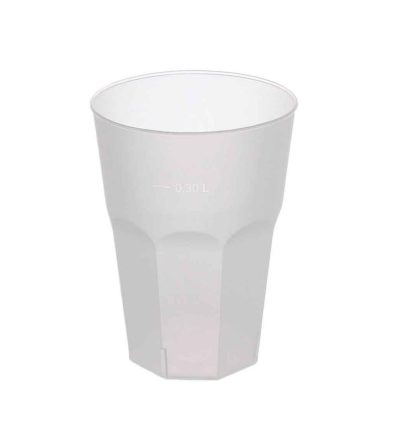 Bicchiere Cocktail Esagonale PP Trasparente Riutilizzabile 420ml - Confezione da 20pz.