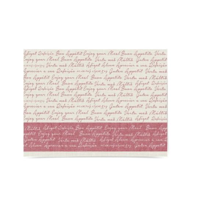 SOTTOPIATTO 30x40 "LINO BORDEAUX" (ct.5) PZ.500