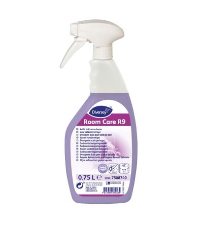 ROOM CARE R9 DETERGENTE ACIDO X IL BAGNO c/trigger (ct.6)  ML.750