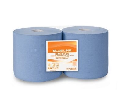 BOBINA BLU K25 PURA CELLULOSA 3V (kg.4,83) (anima d=7cm) h=26  ROTOLI 2
