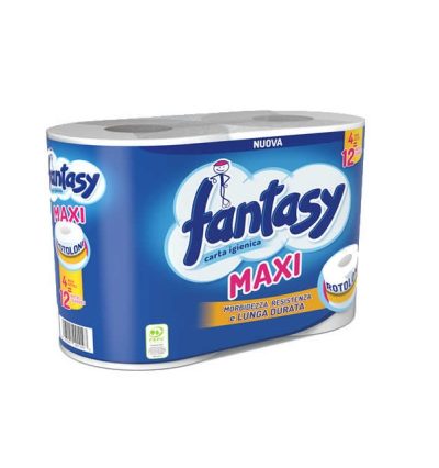 CARTA IGIENICA 4 ROTOLI FANTASY MAXI XL "2V LISCIA"  (N/F)  PZ.28