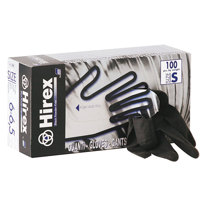 PALMPRO HIREX GUANTI IN LATTICE NERO S/TALCO (S) PZ.100