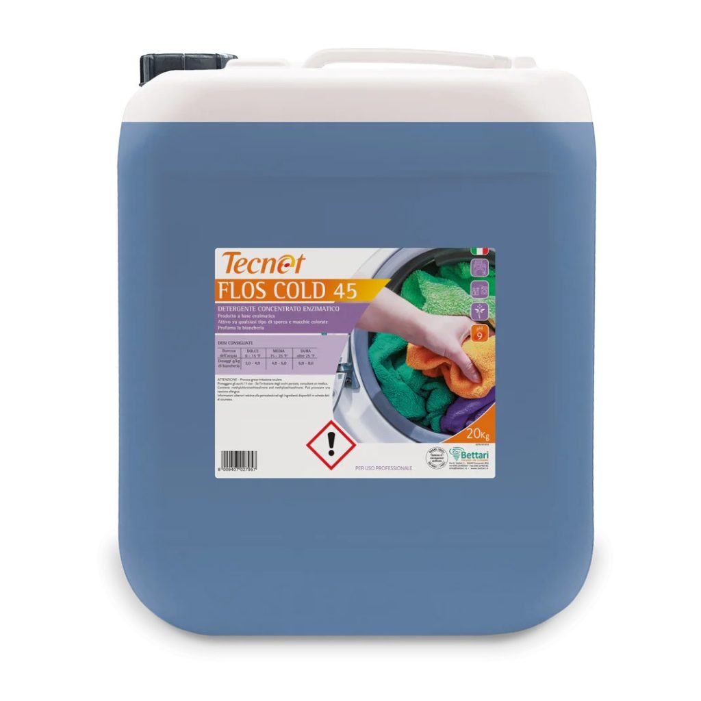 TECNET FLOS COLD 45 Detergente Conc. Enzimatico  KG.20