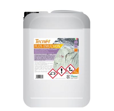 TECNET FLOS EMULSION Additivo Sgrassante Lavanderia  KG.10