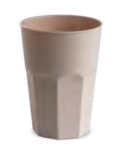 BICCHIERE COCKTAIL "FREEZE" RIUTILIZZ. IN PS cc.300 COLOR SABBIA PZ.420