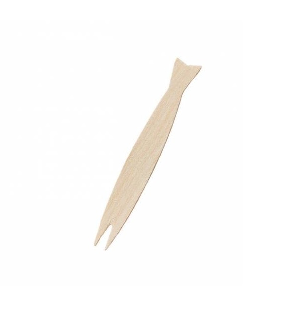 FORCHETTINA "PESCE" cm.9,5 IN LEGNO (ct.40) PZ.250