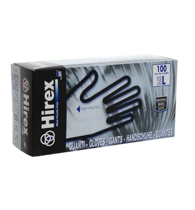 PALMPRO HIREX GUANTI IN LATTICE NERO S/TALCO (L) PZ.100