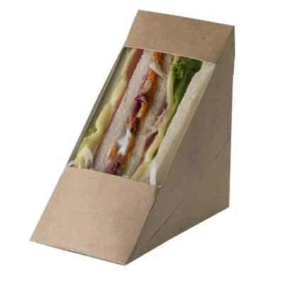 SCATOLA SANDWICH/TRAMEZZINO AVANA CM.12,3x7,2x12.3H  PZ.100