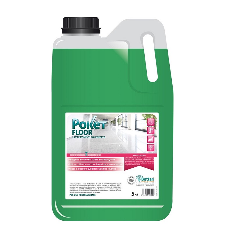POKET FLOOR DETERGENTE LAVA PAVIMENTI FLOREALE (ct.3) KG.5