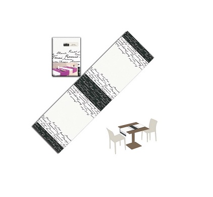 STRISCIA AIRLAID 120X48 WINE NERO (ct.8) PZ.25