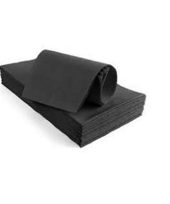 TOVAGLIE PIEGATE GOFFRATE IMPERMEABILI 100x100 NERO PZ.250