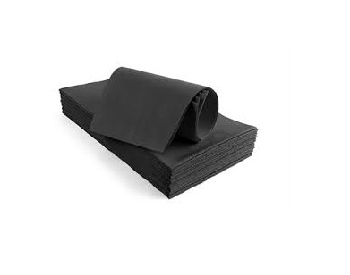 TOVAGLIE PIEGATE GOFFRATE IMPERMEABILI 100x100 NERO PZ.250