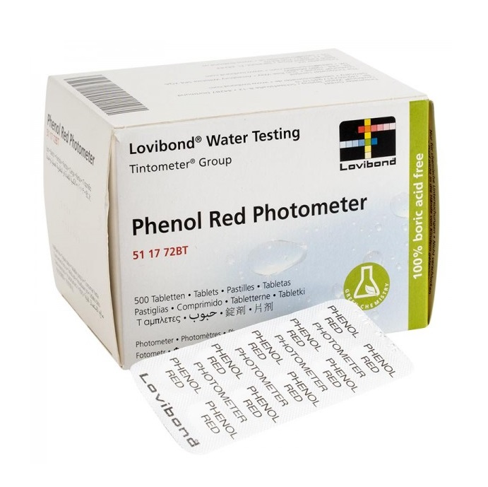PASTIGLIE REAGENTI PISCINA PHENOL RED (misuraz. PH) FOTOME (ct.50) PZ.10