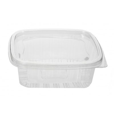 VASCHETTA UNIBOX QUADRATA PET C/COP ML.500  (143x132x68h) (ct.16) PZ.50