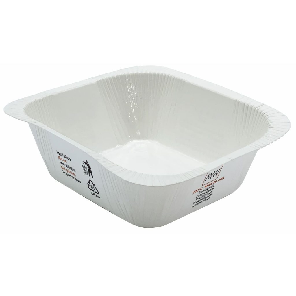 VASCHETTA CARTONCINO BIANCO TERMOS. (137x122xh45) ML.500 (ct.4) PZ.100