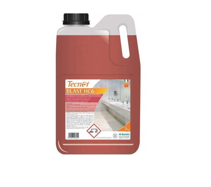 TECNET BLAST HC6 detergente anticalcare bagno superconc. (ct.3) KG.5