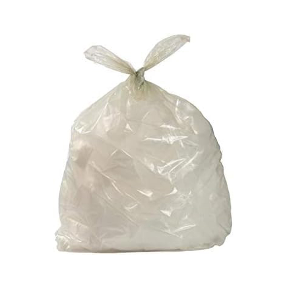 Sacchi nettezza urbana riciclati Ambra trasparenti extra resistenti 150 litri 90x120 Cartone da 20kg.
