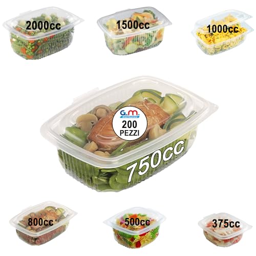 Contenitori Ermetici per Alimenti Caldi con Coperchio - Utilizzabili in Forno Microonde - Più Misure Disponibili