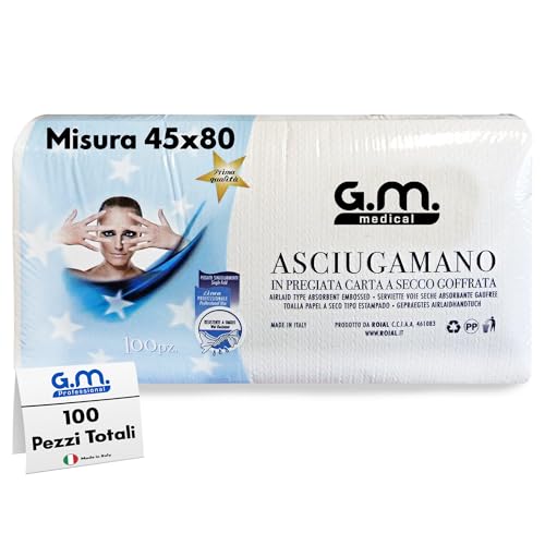 Asciugamani Monouso Goffrati - 45x80cm - Alta Assorbenza - Pregiata Carta a secco